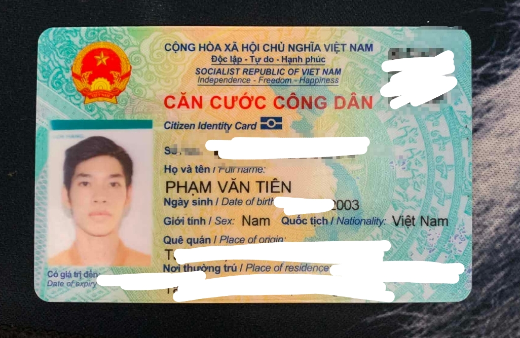 📌 rơi ví tại Đà Nẵng tên Phạm Văn Tiên 2003