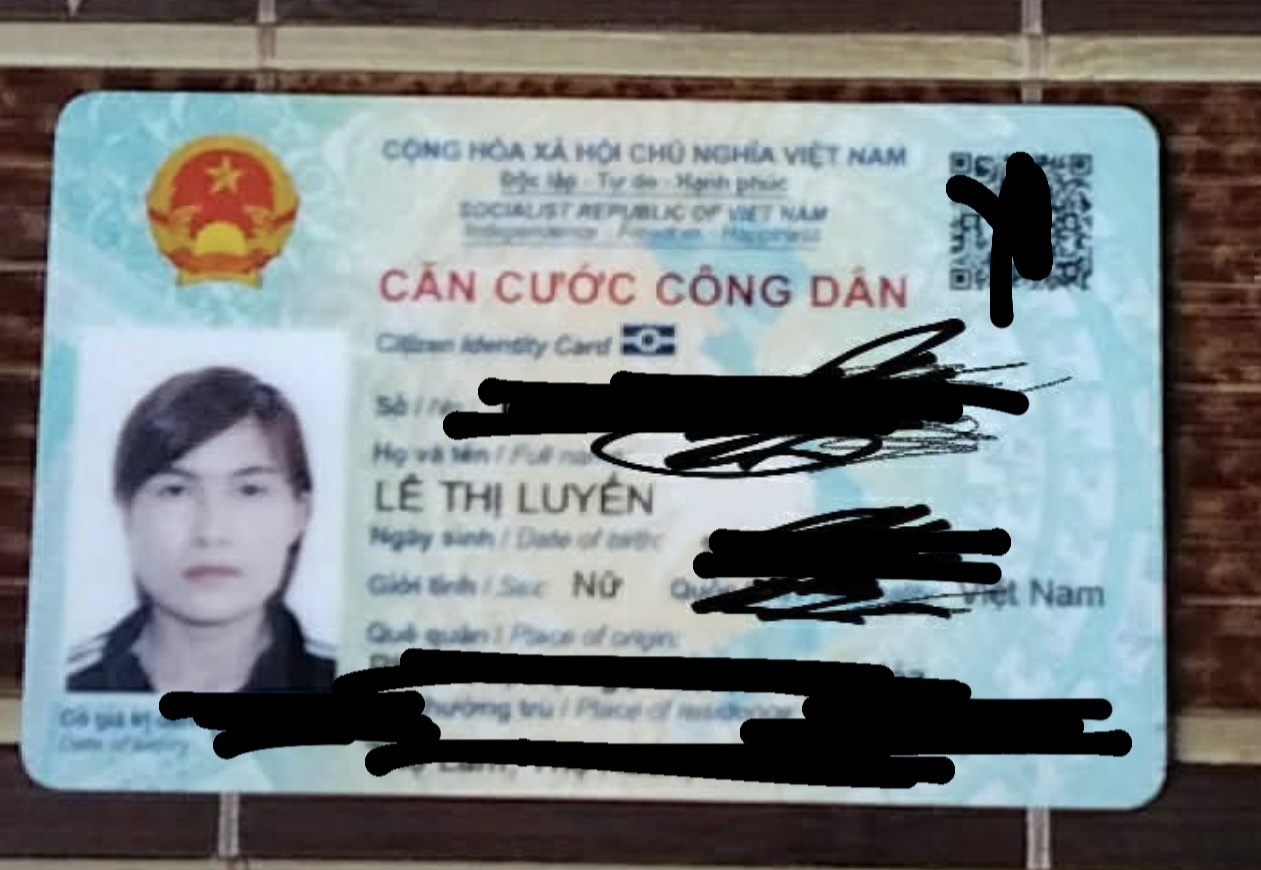 Rơi ví ở Hải Phòng tên Lê Thị Luyến 1991