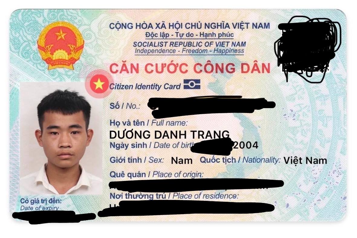📌rơi ví tại Hà Nội tên Dương Danh Trang 2004