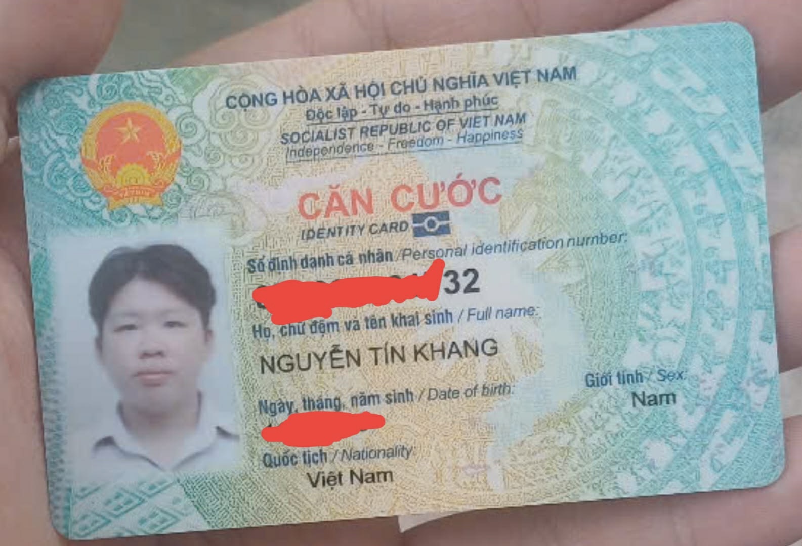 Rơi ví ở Hồ Chí Minh tên Nguyễn Tín Khang