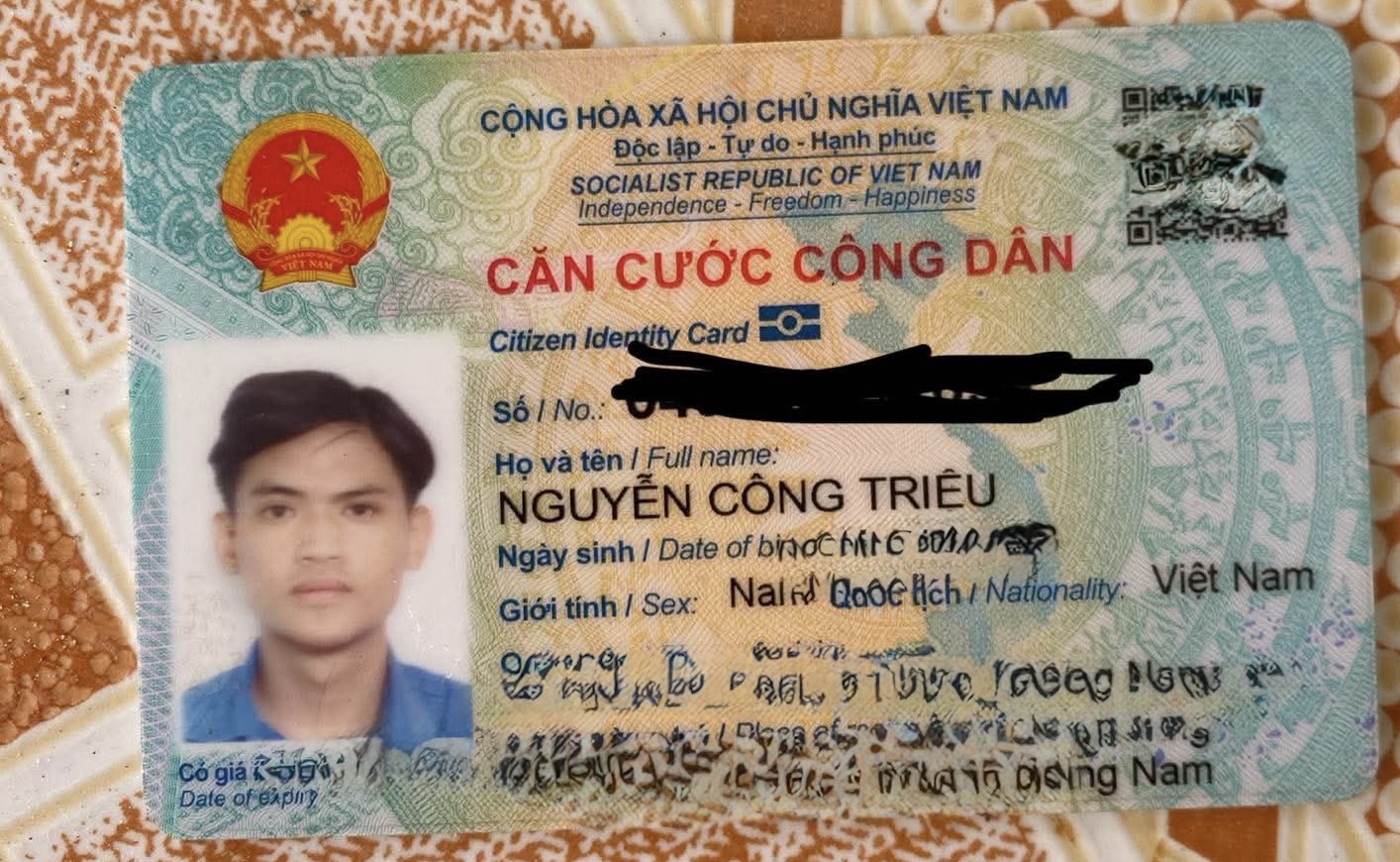 Rơi ví ở Hồ Chí Minh tên Nguyễn Công Triệu