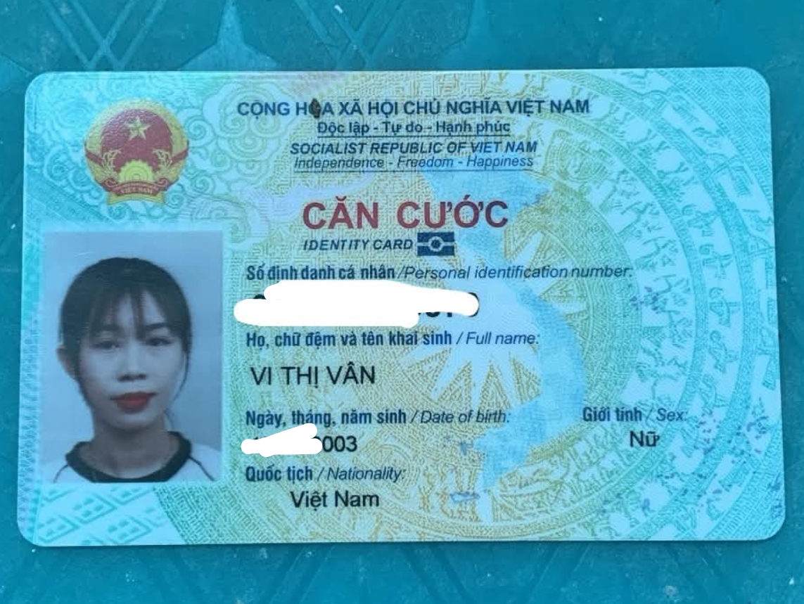 📌 rơi ví tại Thanh Hóa tên Vi Thị Vân 2003