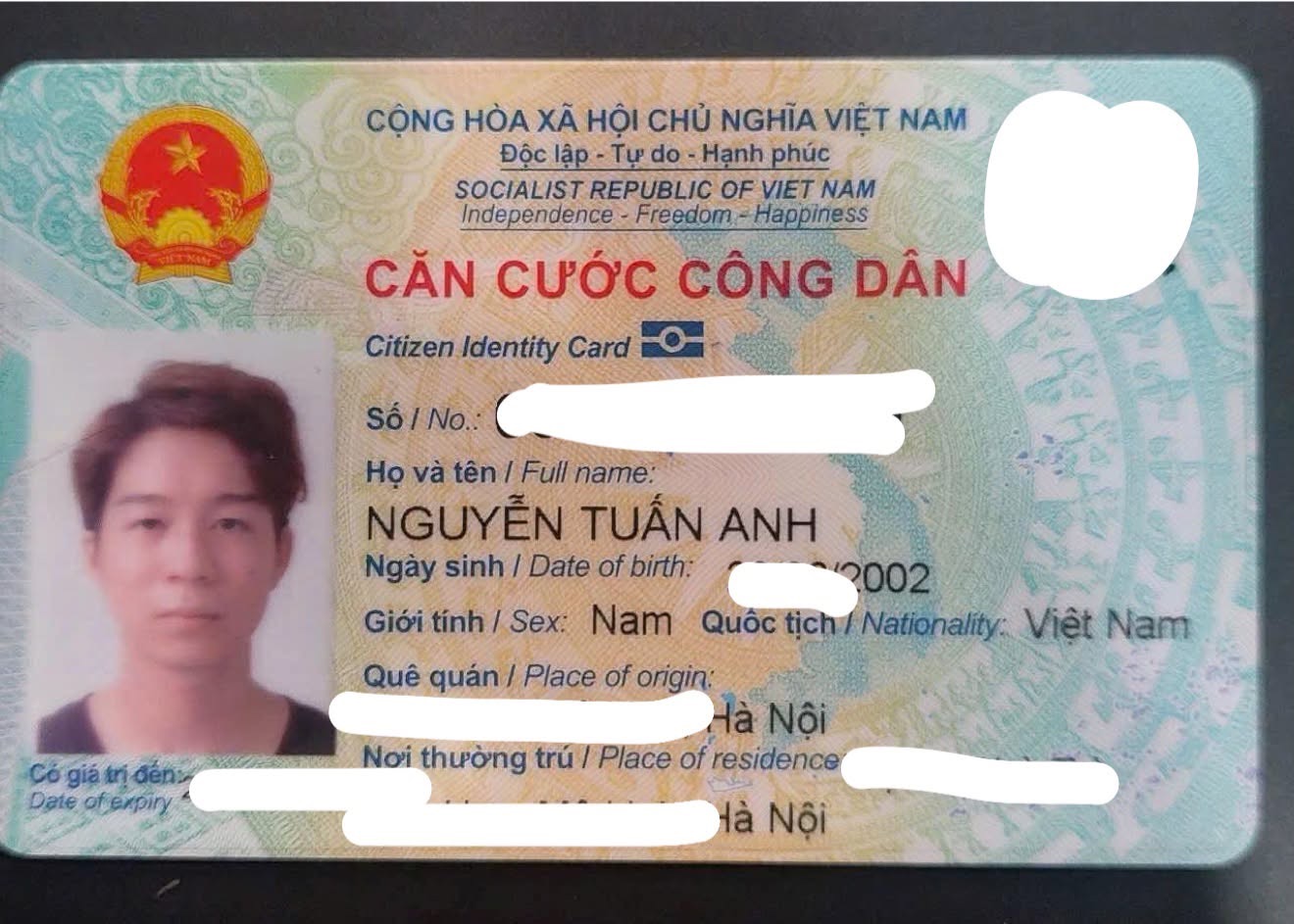 🔗 Rơi ví giấy tờ ở Hà Nội tên Nguyễn Tuấn Anh 2002 