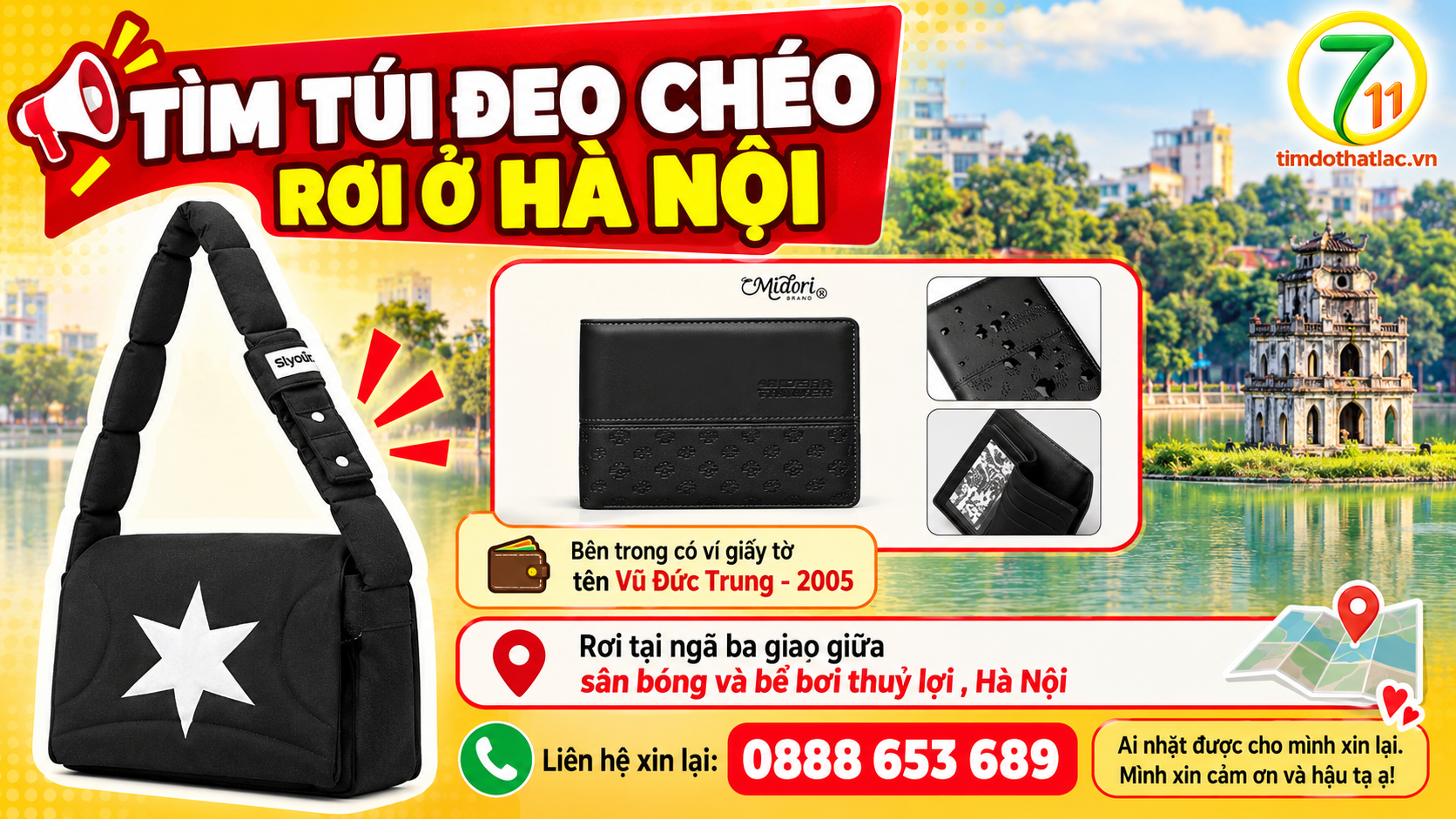 Rơi túi ở Hà Nội tên Vũ Đức Trung 2005