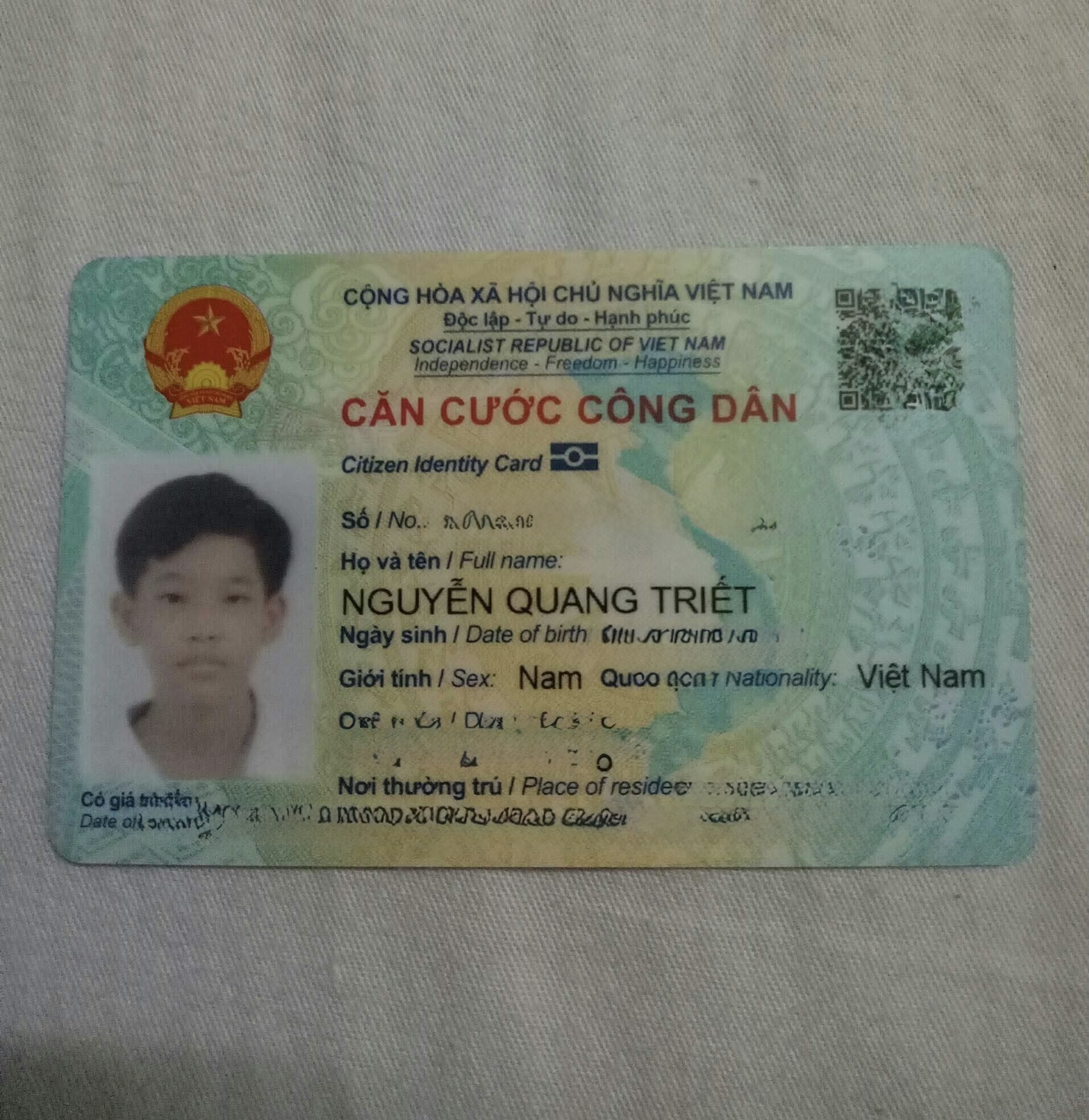Rơi ví ở Cần Thơ tên Nguyễn Quang Triết