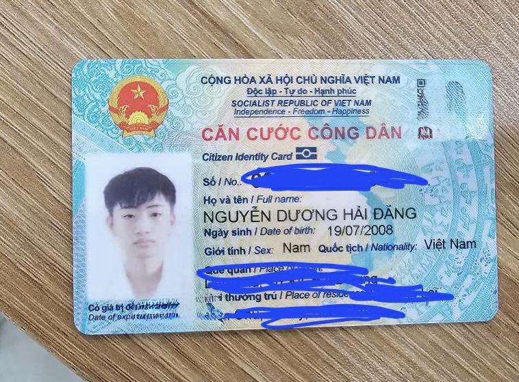 Rơi ví ở Hà Nội tên Nguyễn Dương Hải Đăng